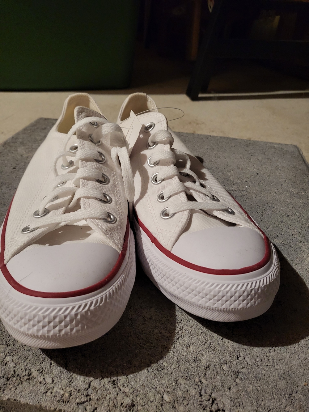 Converse White Low-Top Canvas Sneakers
